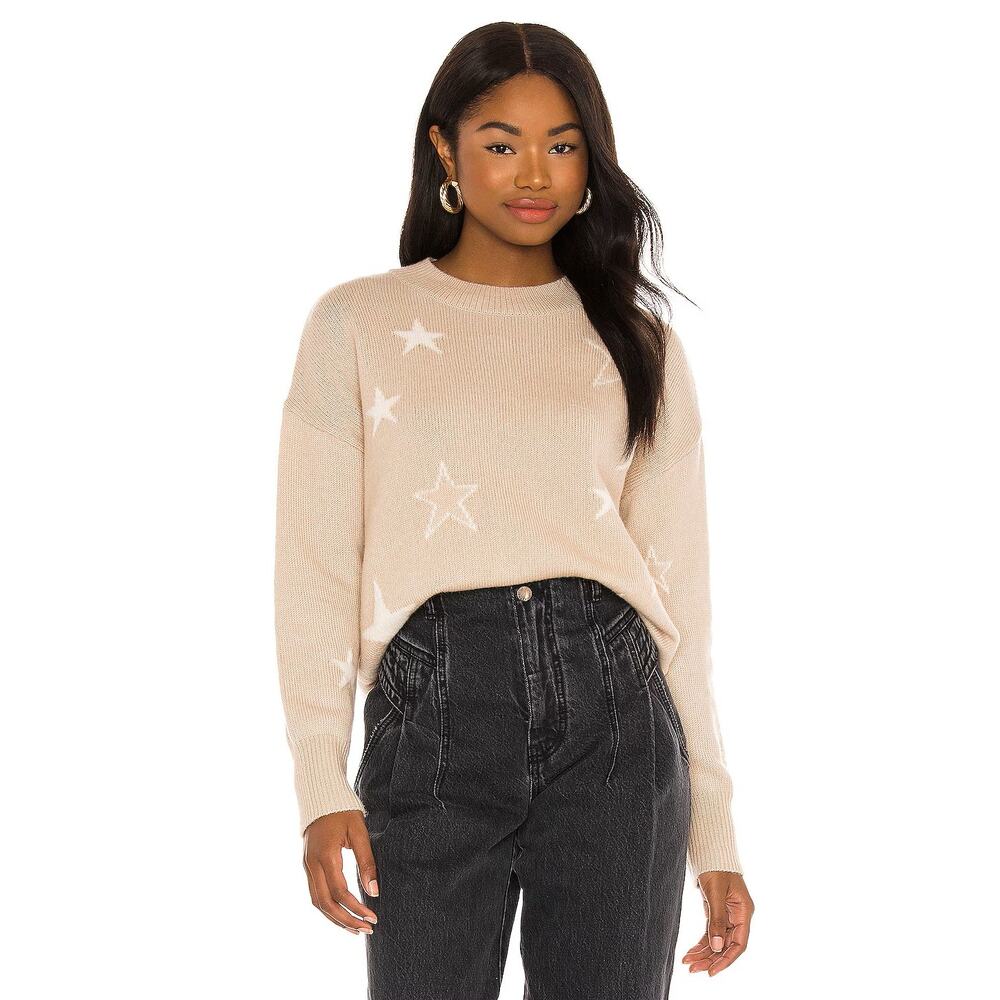 Rails Beige Camel‎ Stars Kana Pullover Sweater Small